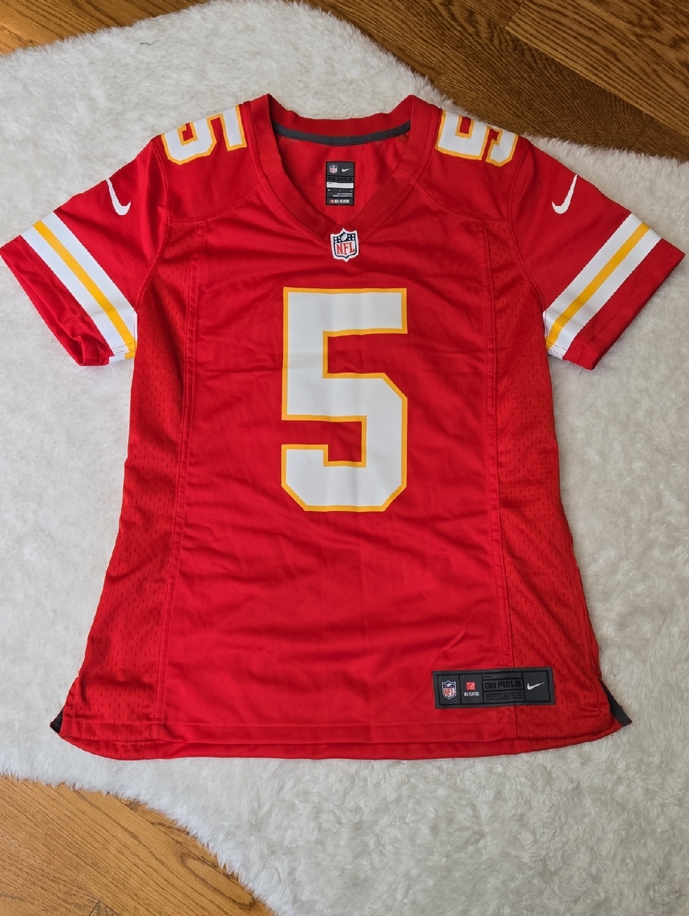 Nike On Field KC Chiefs Jersey #5 Townsend, Womens Medium